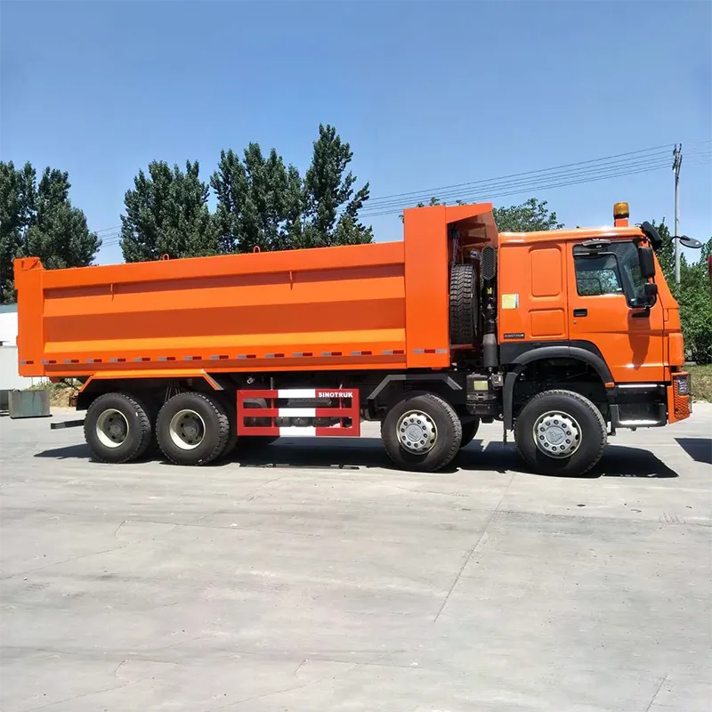 Sinotruk Howo 12 Wheelers Tipper Truck Euro 2 बायाँ ह्यान्ड ड्राइभिङ